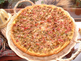 Tarte  la Rhubarbe 