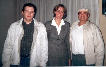 Frdric et Jean-Louis HUSS en compagnie de Fabienne KELLER, Maire de Strasbourg