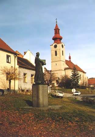 Statue de Jan Hus à Husinec